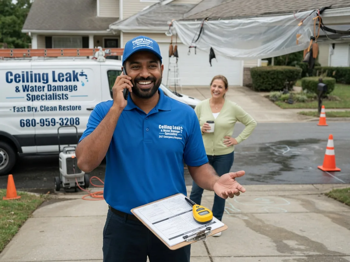 Ceiling Leak Cleanup Van Wert, IA FAQs